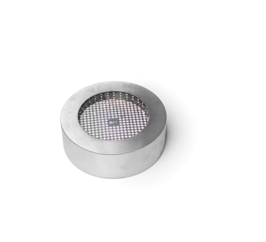 Glas Feuerstelle QFlame Set Ethanol Concrete 